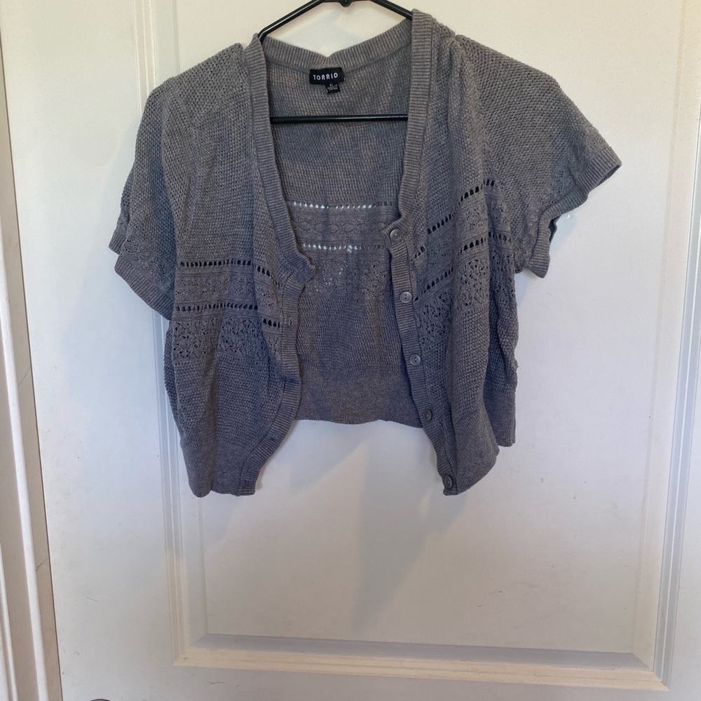 Torrid cover up / mini cardigan
